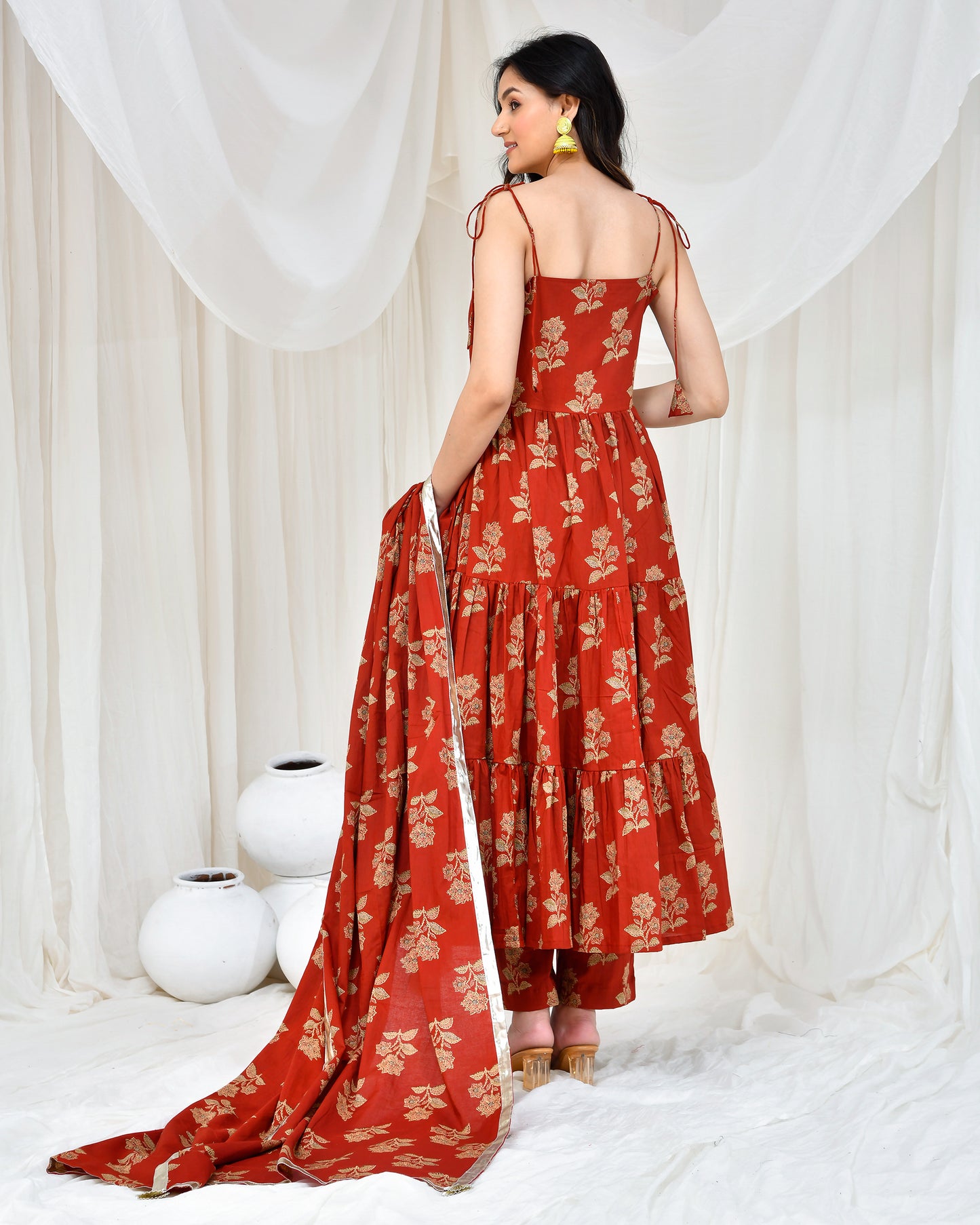 AKSHARA COTTON ANARKALI SET