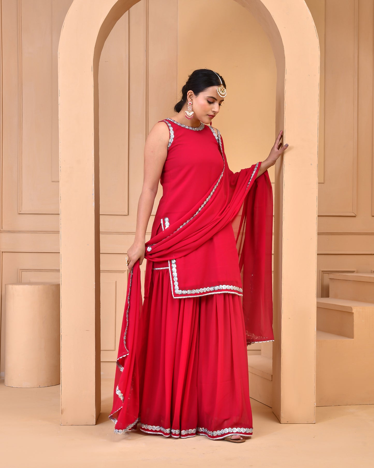 JAZZBERRY JAM GEORGETTE SHARARA SET