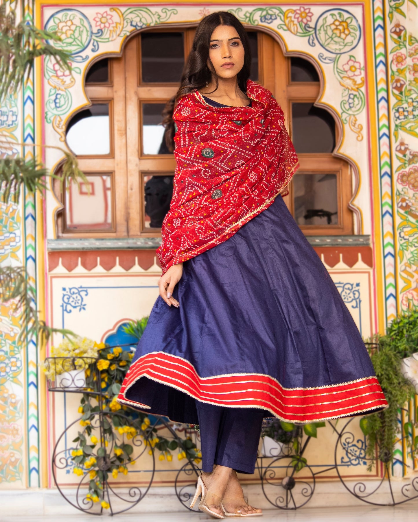 SADA BAHAR ANARKALI SUIT-SET