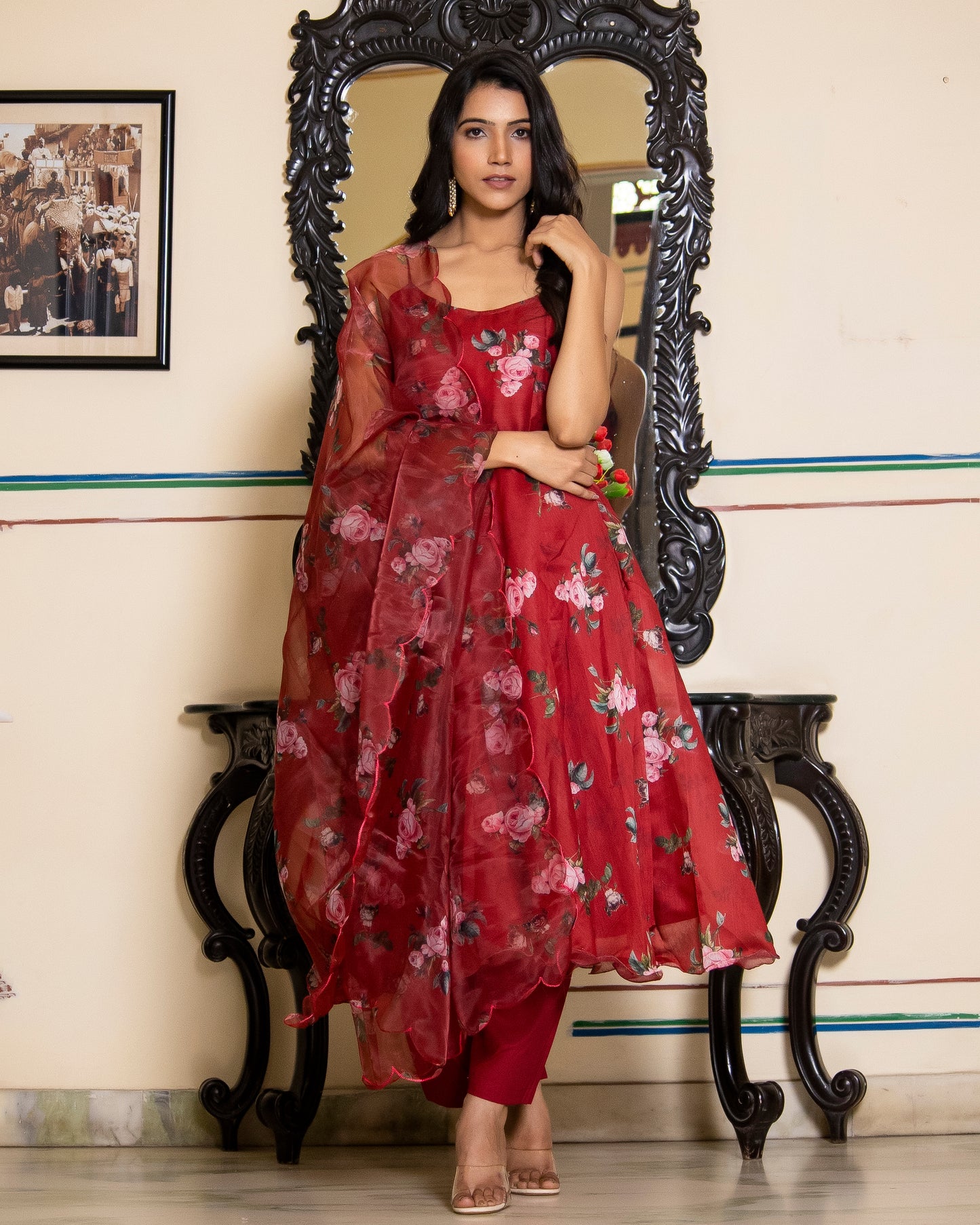ADHIRA ROSEWOOD SUIT-SET