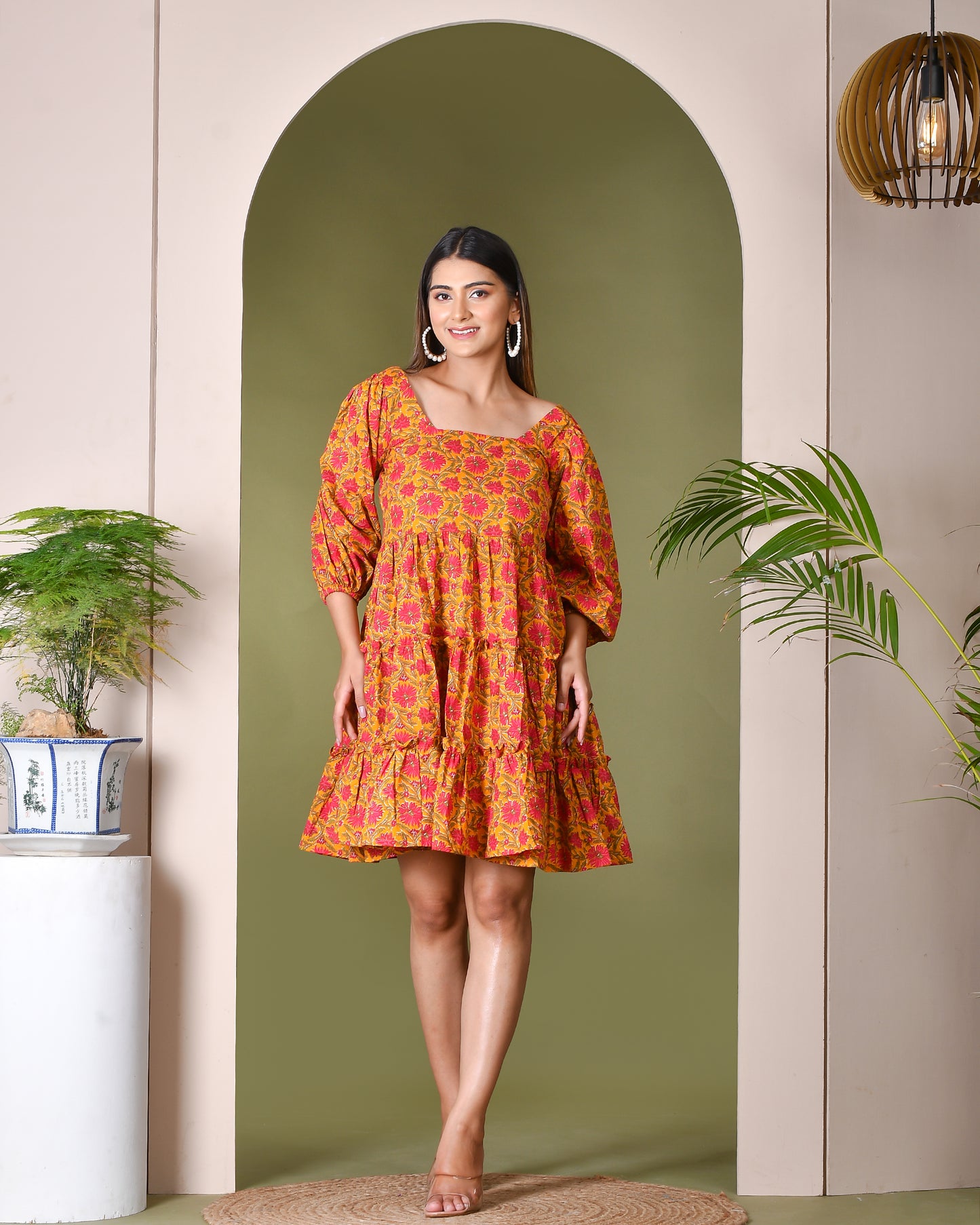 SPRING BLOOM PRINTED DRESS