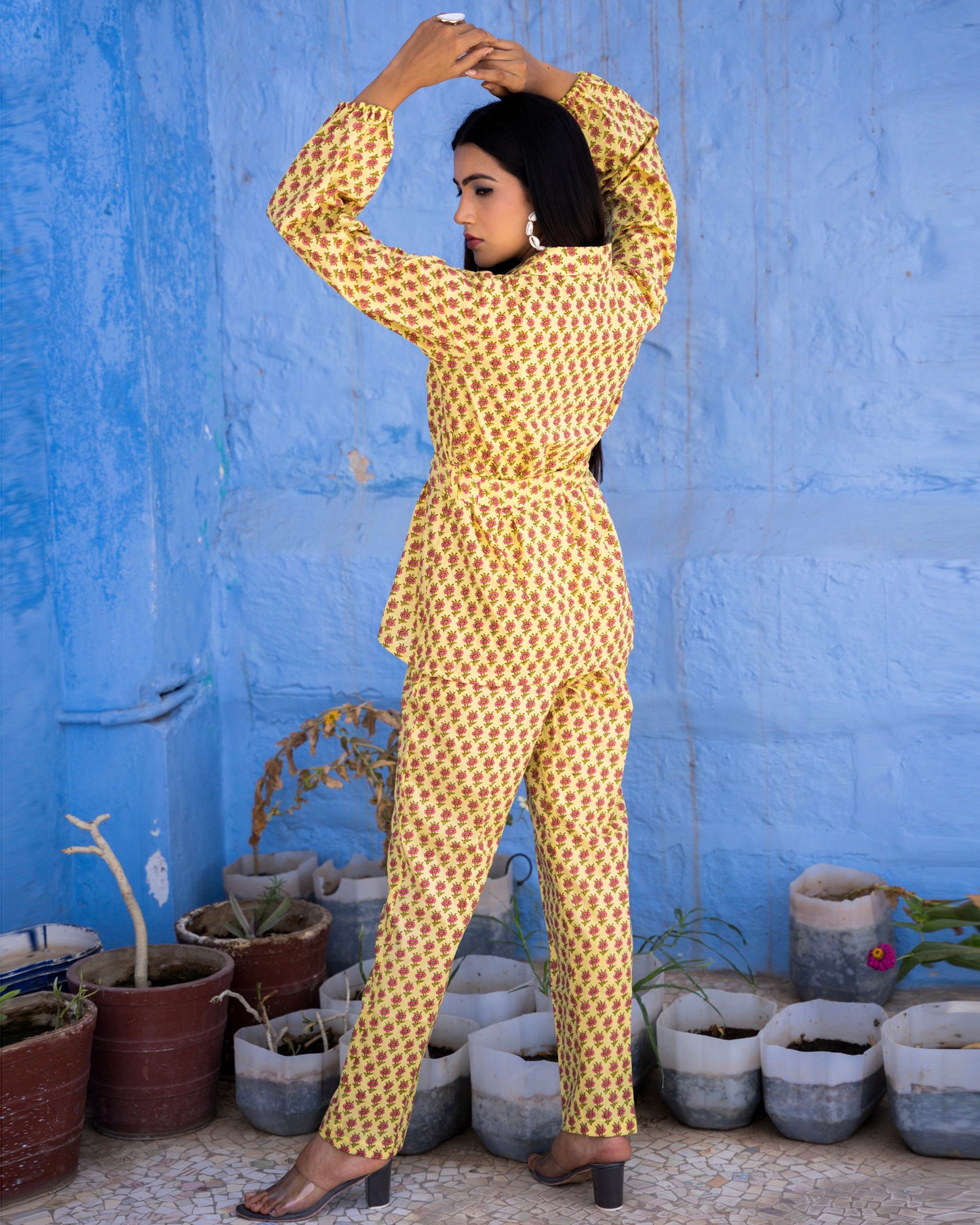 CANARY HAND BLOCK PRINT CO-ORD SET