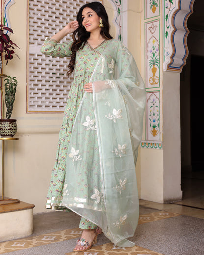 DEVYANI COTTON ANARKALI SET