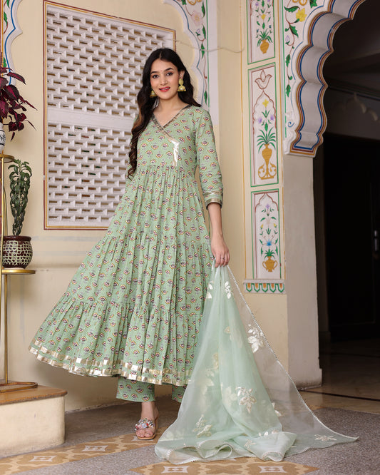 DEVYANI COTTON ANARKALI SET