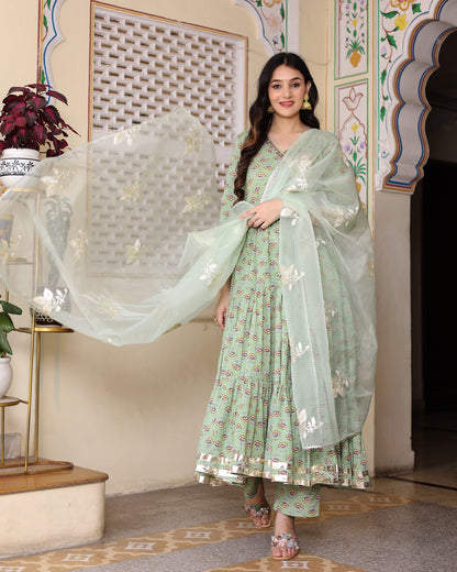 DEVYANI COTTON ANARKALI SET