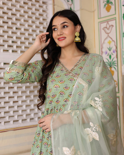 DEVYANI COTTON ANARKALI SET