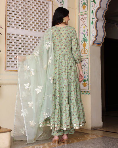 DEVYANI COTTON ANARKALI SET
