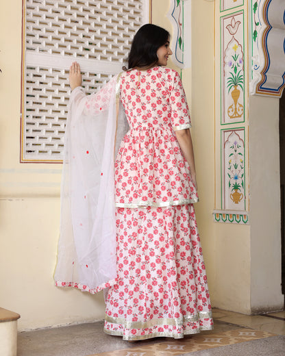 PURVA COTTON SKIRT SET