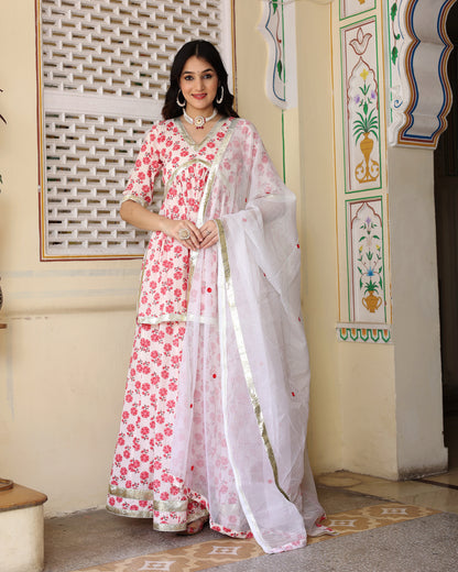 PURVA COTTON SKIRT SET