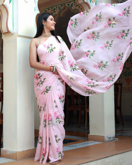 KUSUM FLORAL PRINTED SAREE