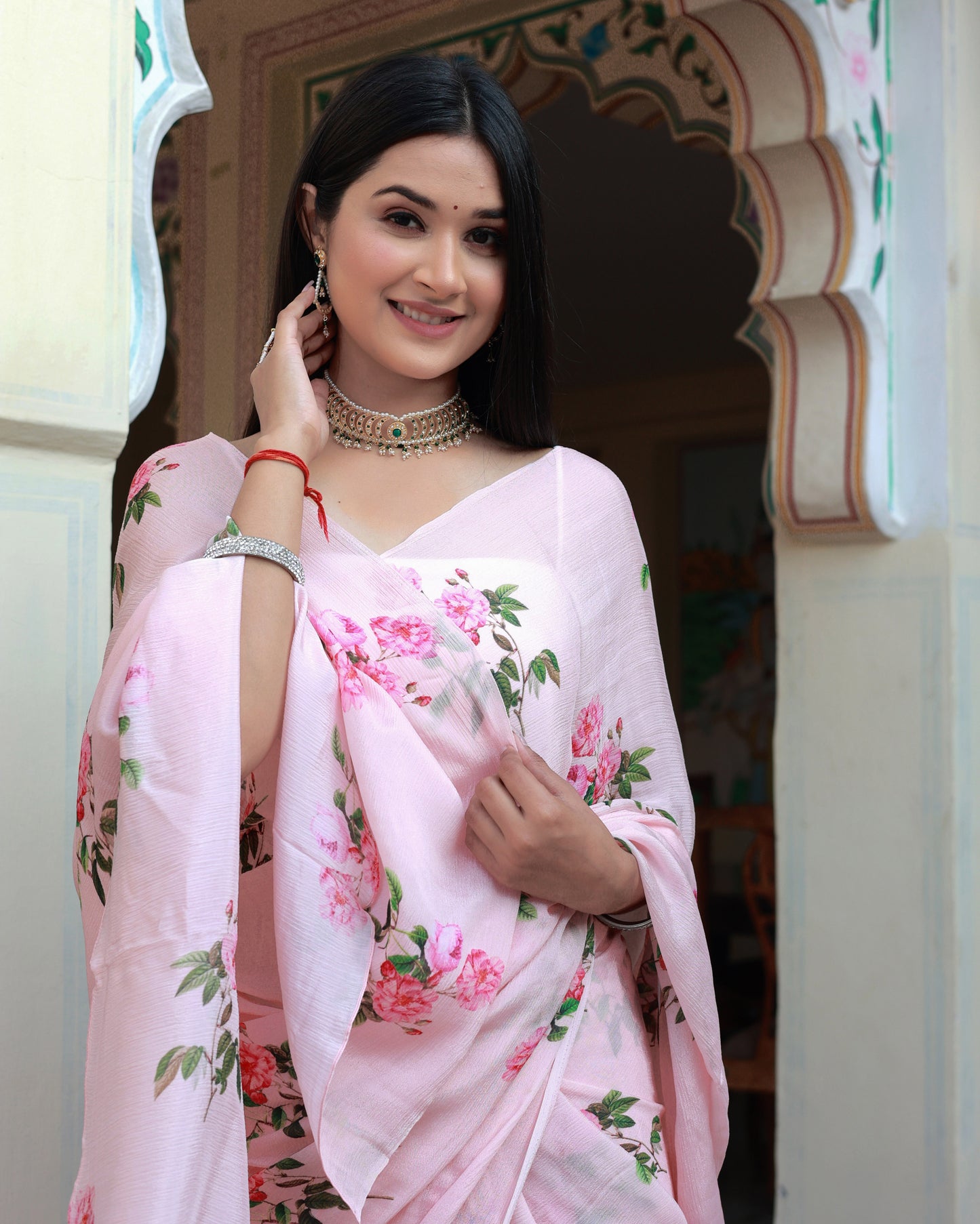 KUSUM FLORAL PRINTED SAREE