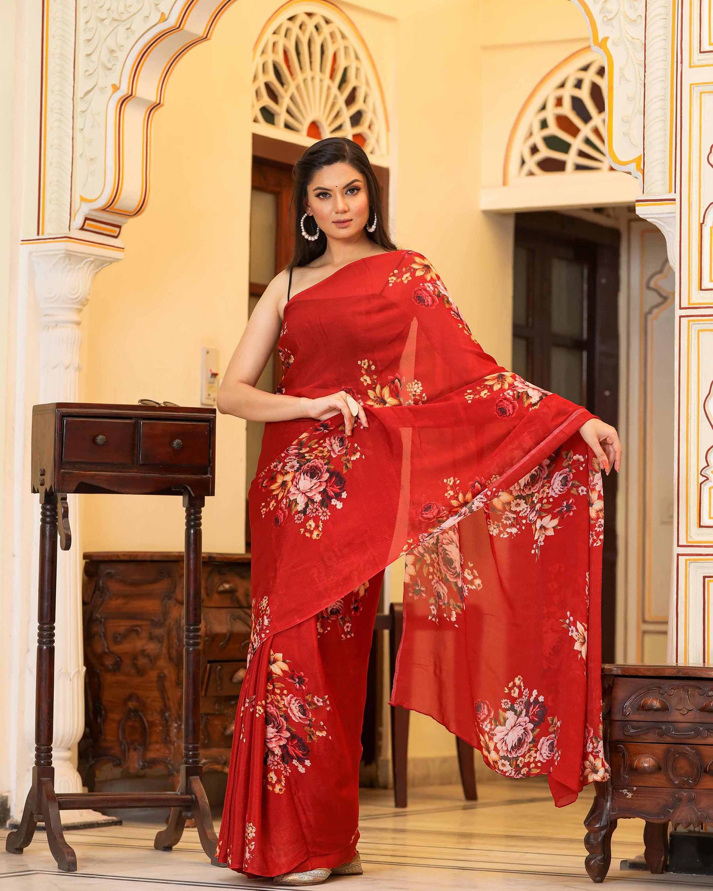 PRAKRITI FLORAL PRINTED SAREE