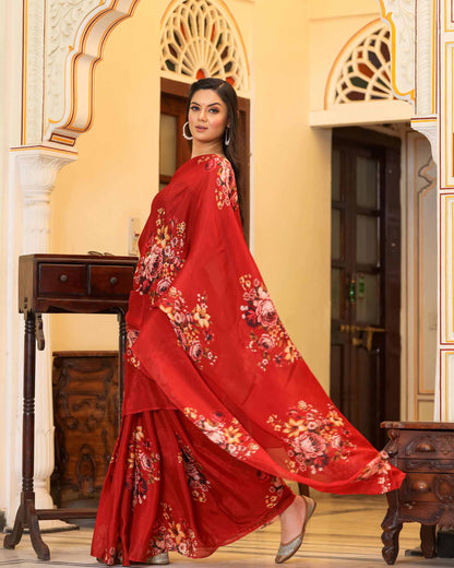 PRAKRITI FLORAL PRINTED SAREE