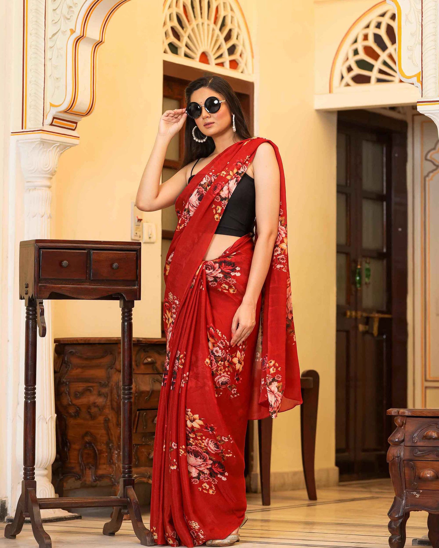 PRAKRITI FLORAL PRINTED SAREE