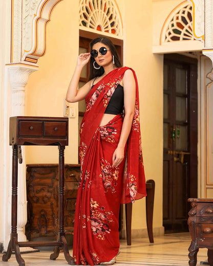 PRAKRITI FLORAL PRINTED SAREE