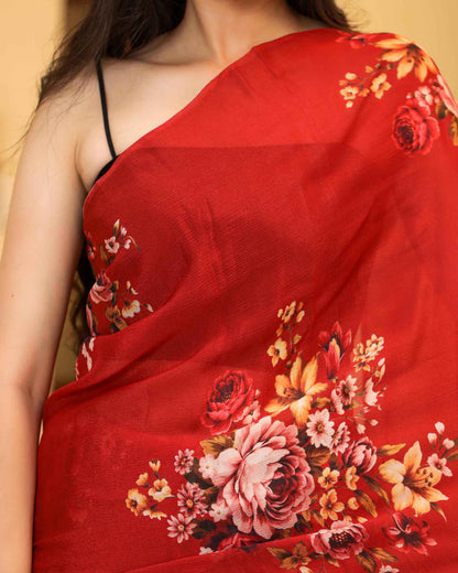 PRAKRITI FLORAL PRINTED SAREE