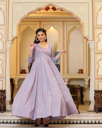 ANANTA COTTON FLOOR-LENGTH DRESS