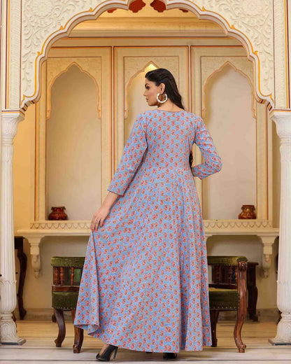 ANANTA COTTON FLOOR-LENGTH DRESS