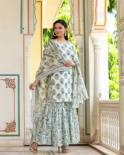 VAISHNAVI COTTON SHARARA SET