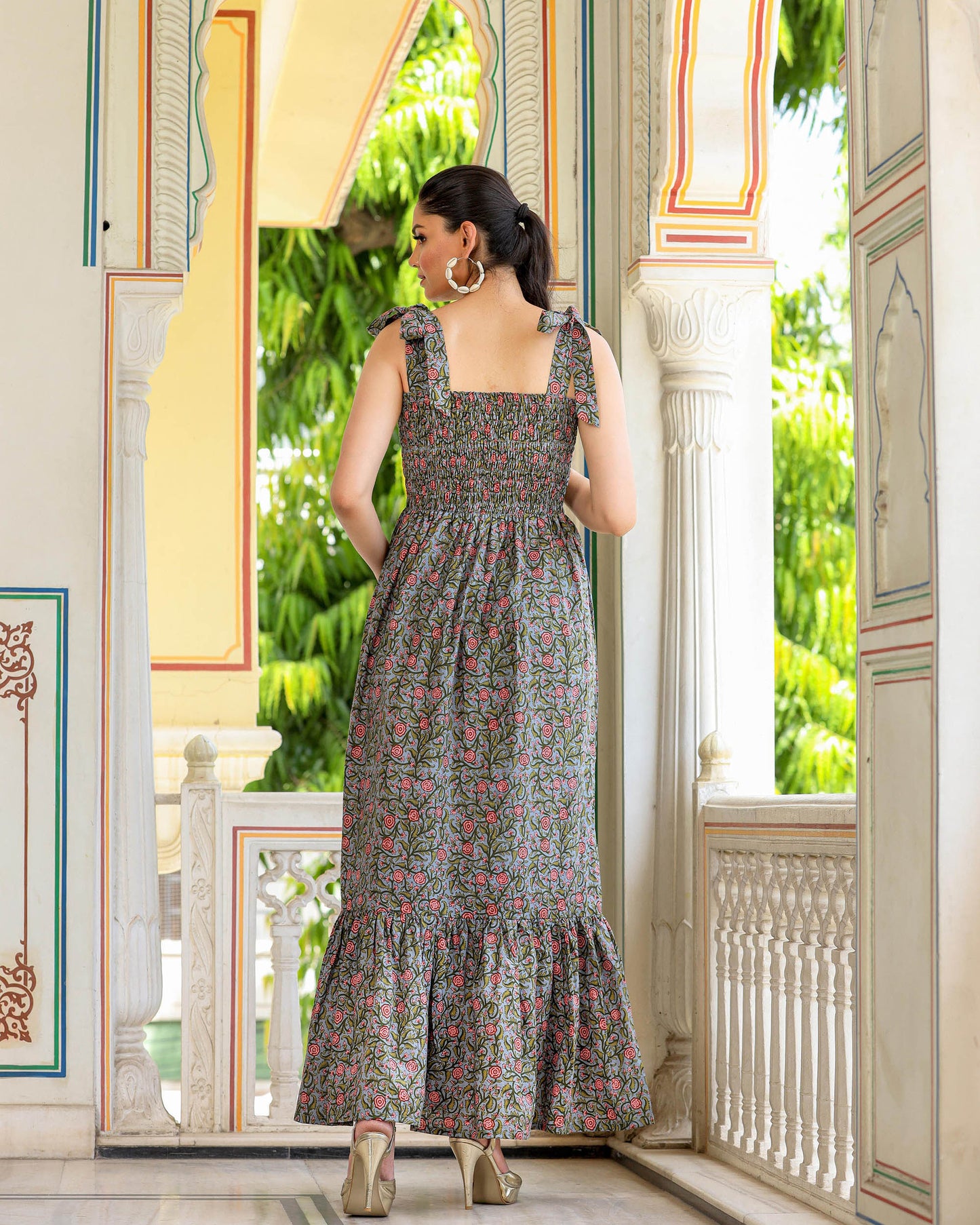 GRACY FLORAL COTTON DRESS