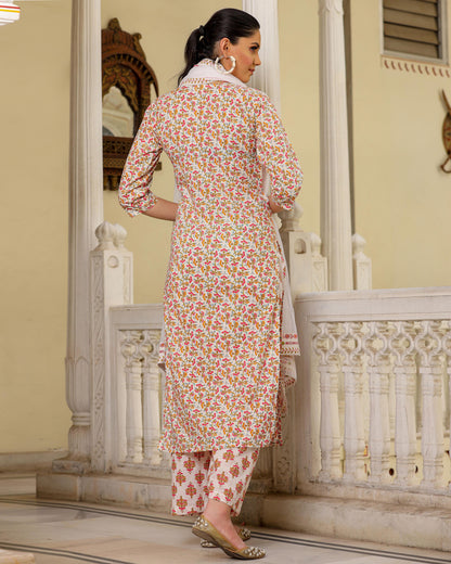 AADYA HAND-BLOCK PRINTED SUIT SET