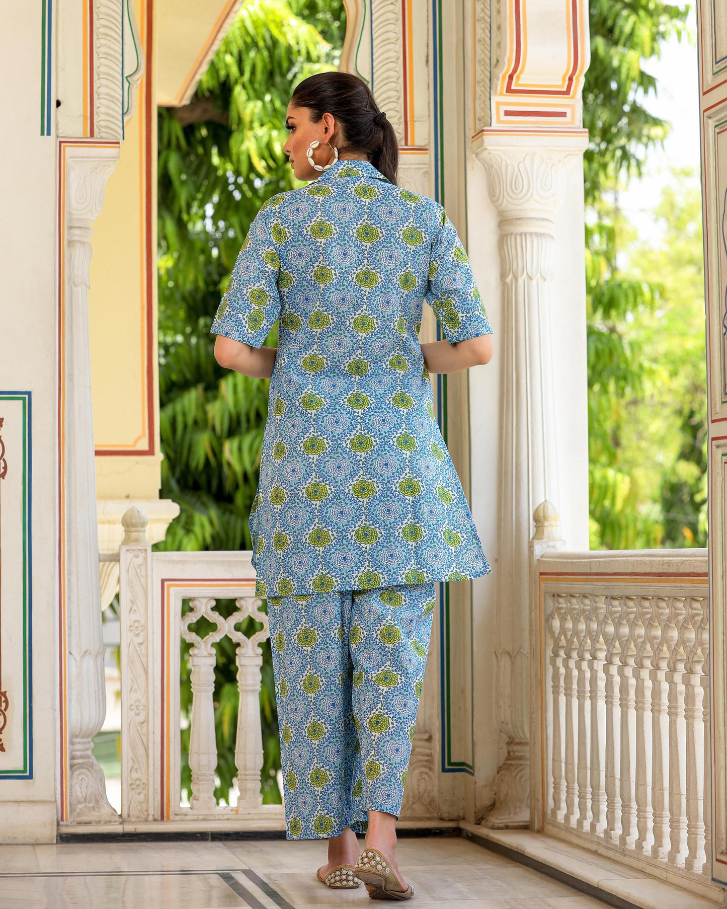 AZURE FLORAL CO-ORD SET