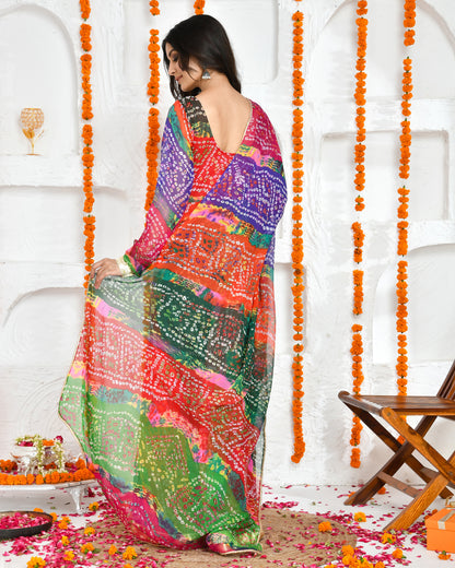 PANCHRANGI FLOOR LENGTH DRESS