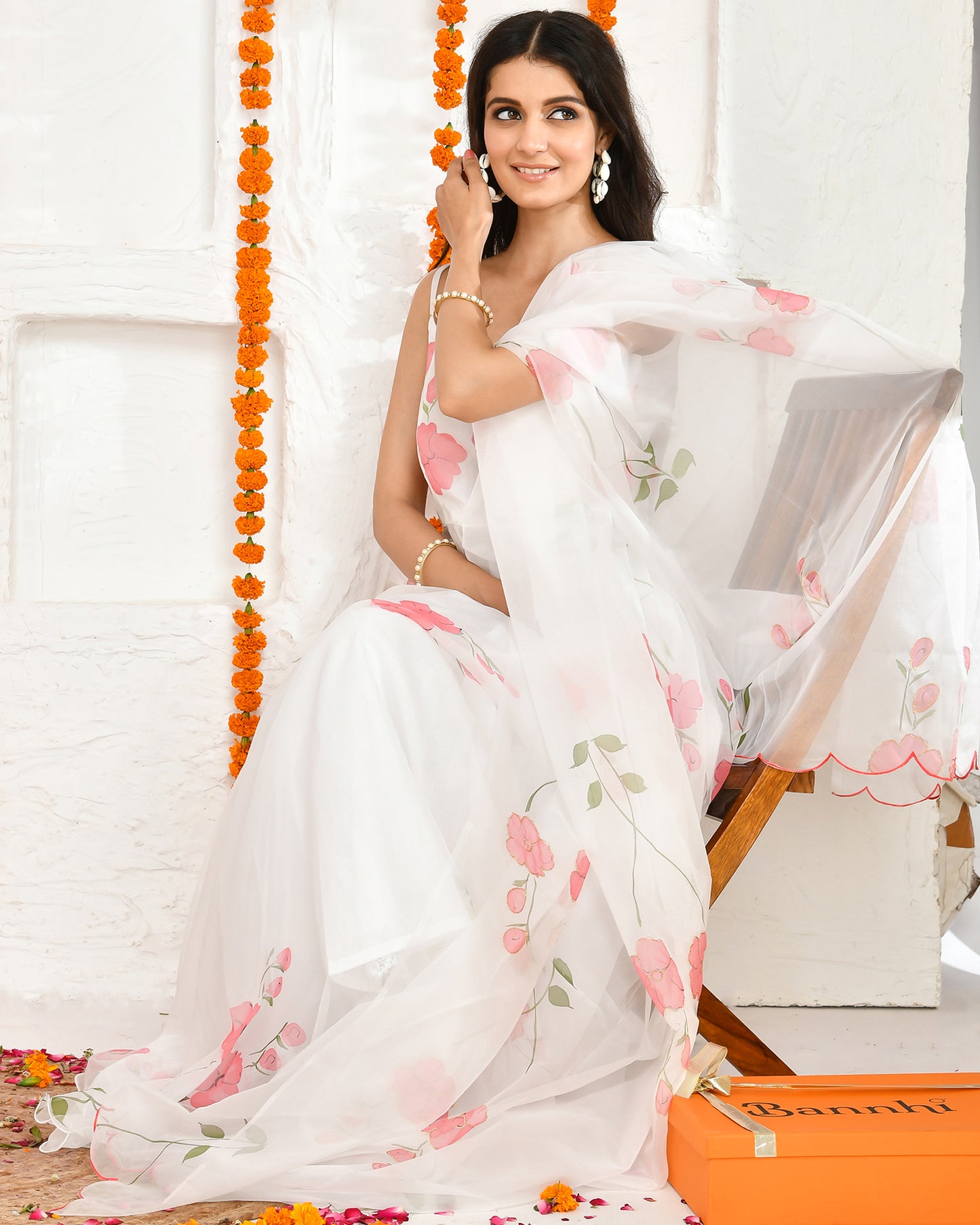 SAMVIT HANDPAINTED FLOOR LENGTH DRESS