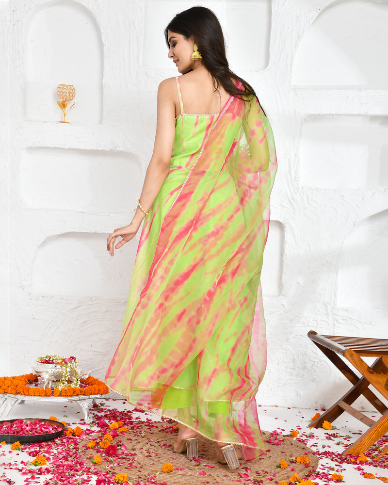 YADVI SHIBORI CHANDERI SUIT SET