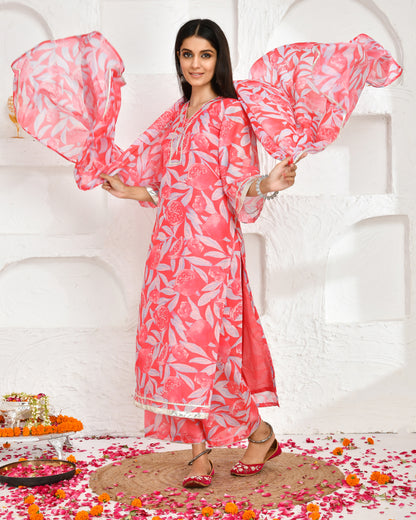 AMRITA  CHANDERI SUIT SET