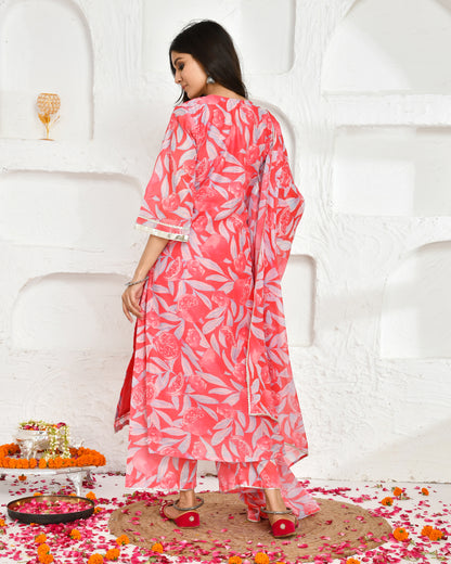 AMRITA  CHANDERI SUIT SET