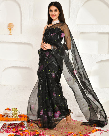 ABHIRUH HAND PAINTED SAREE