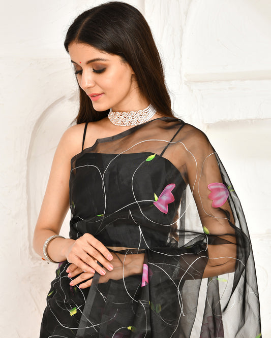 ABHIRUH HAND PAINTED SAREE