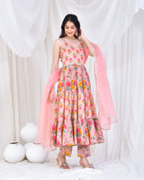 RADHA COTTON ANARKALI SET