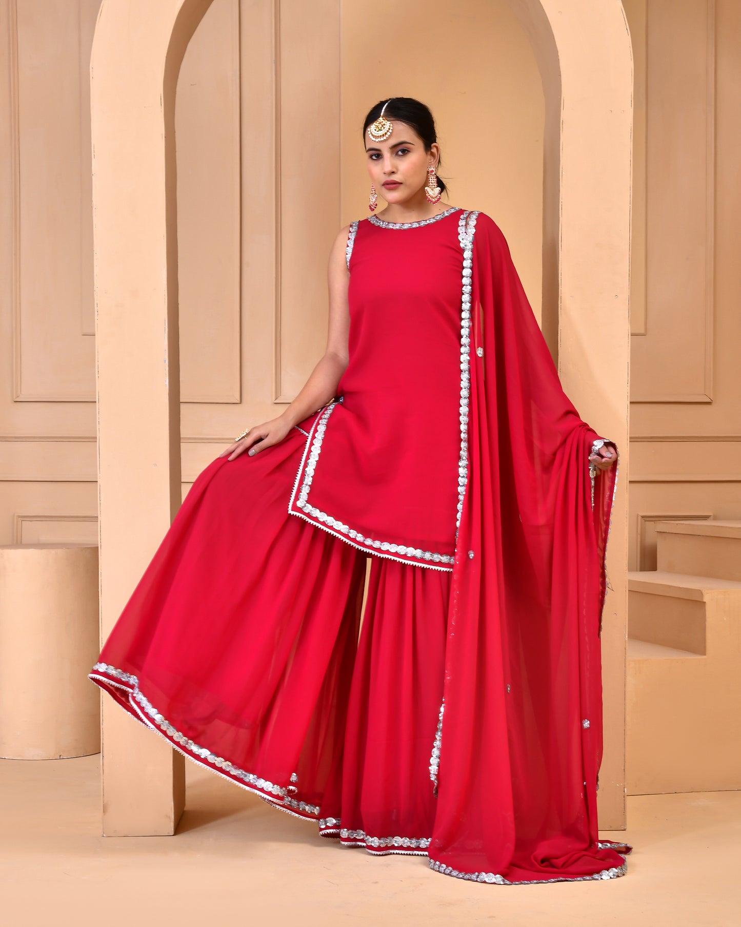 JAZZBERRY JAM GEORGETTE SHARARA SET