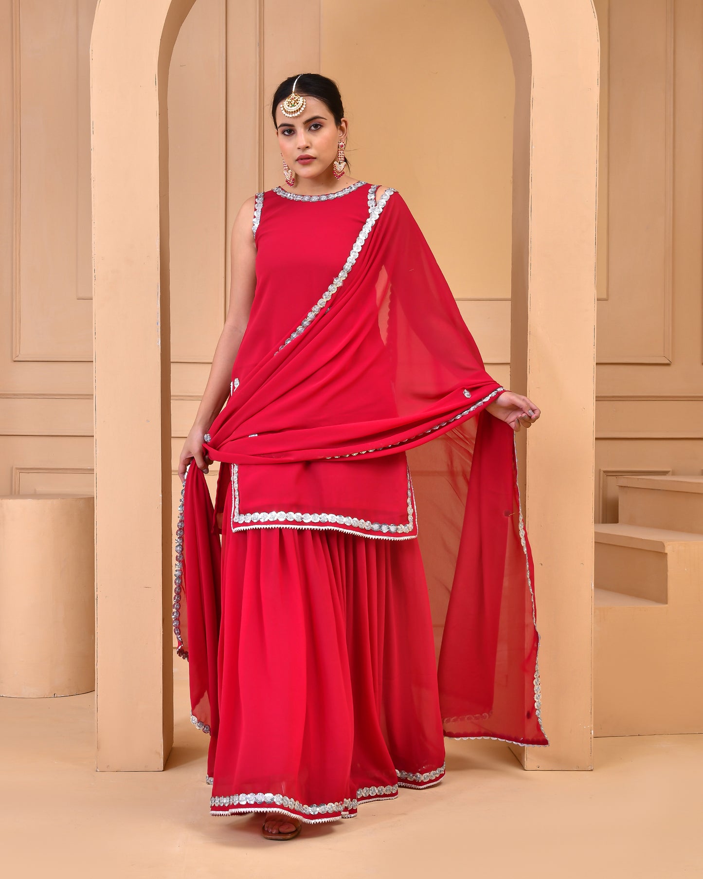 JAZZBERRY JAM GEORGETTE SHARARA SET
