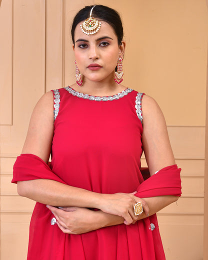 JAZZBERRY JAM GEORGETTE SHARARA SET