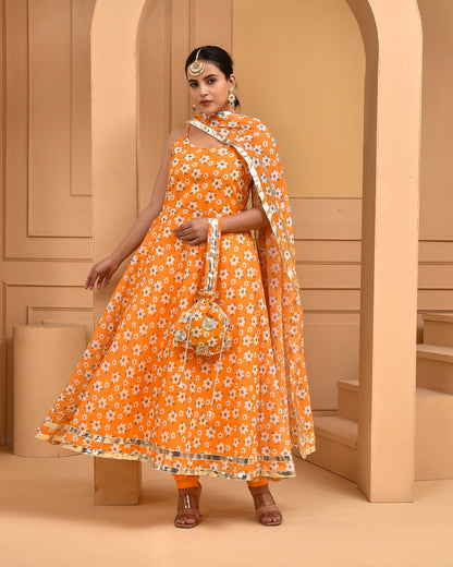 AMBER FLORAL GEORGETTE SUIT SET