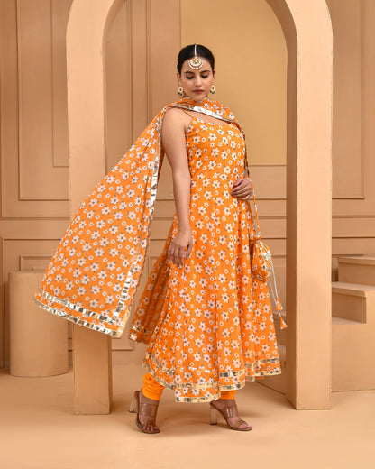 AMBER FLORAL GEORGETTE SUIT SET