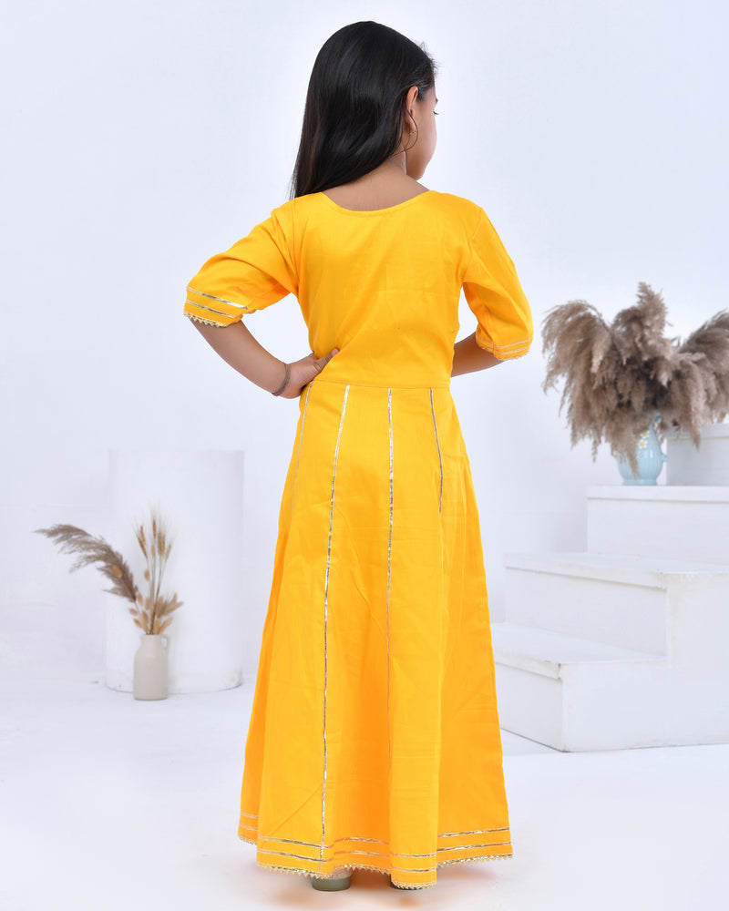 Gota Embellished Anarkali & Dupatta Set