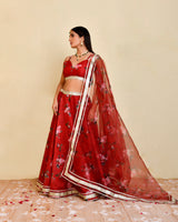 SAKHI CHANDERI LEHENGA SET