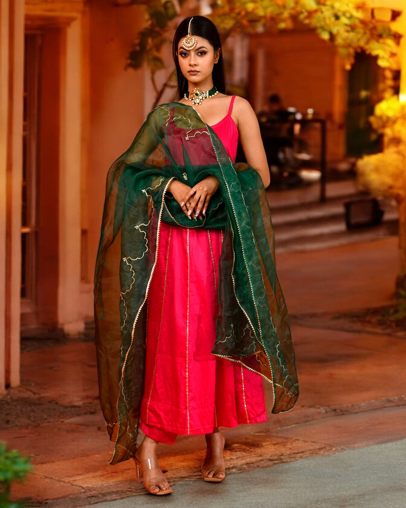 HARSHINI MAGENTA SUIT SET