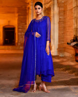 BLUE GEORGETTE SUIT SET