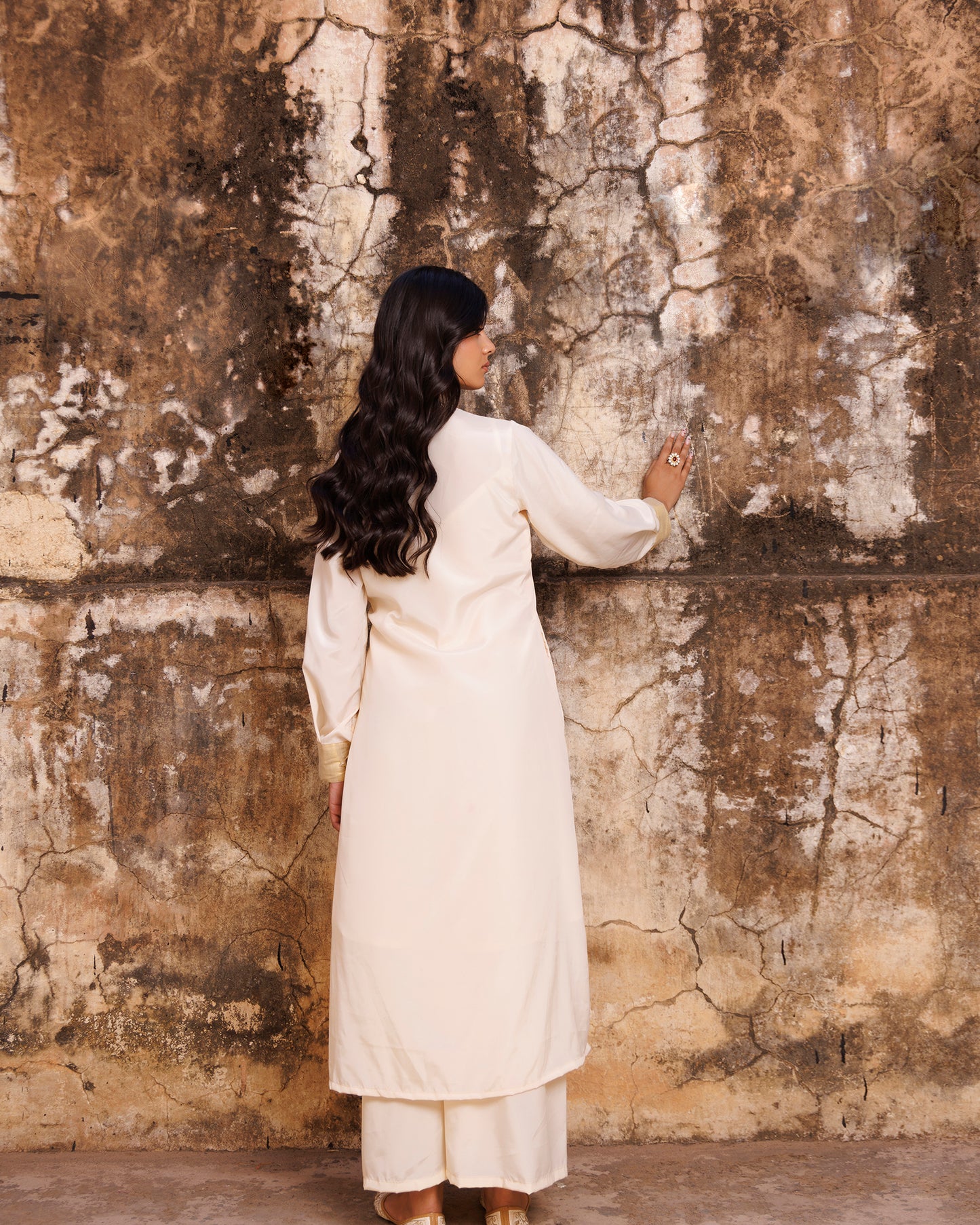 Ivory Crepe Co-ord Set