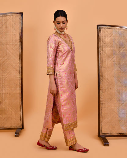 MRIGNI BANARASI BROCADE KURTA SET