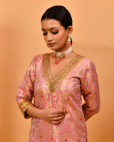 MRIGNI BANARASI BROCADE KURTA SET