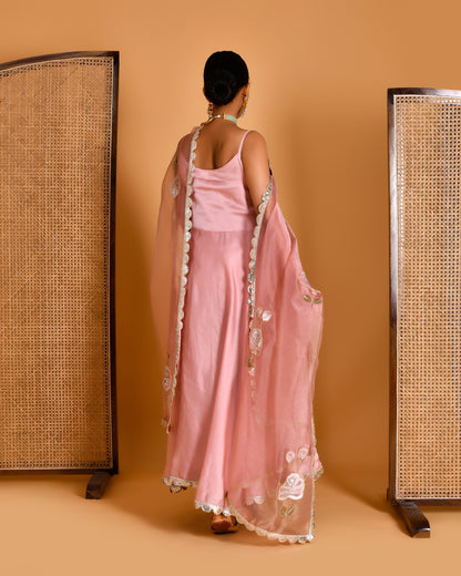 MEGHA HAND PAINTED ANARKALI SET