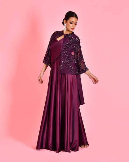 NAYIKA SAREE GOWN SET