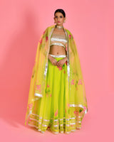 LEELA HAND PAINTED LEHENGA