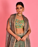 CHITRA CAPE & SHARARA SET